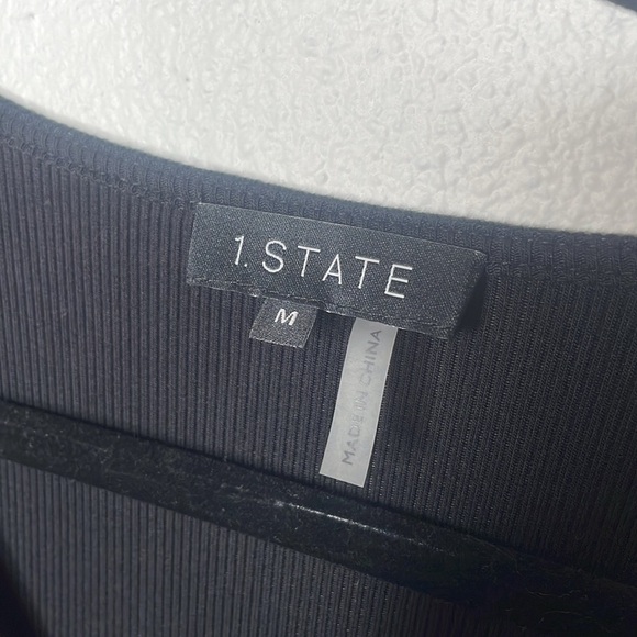 1.STATE Women's Flutter Short Sleeve V-Neck Knit Top - Picture 5 of 10